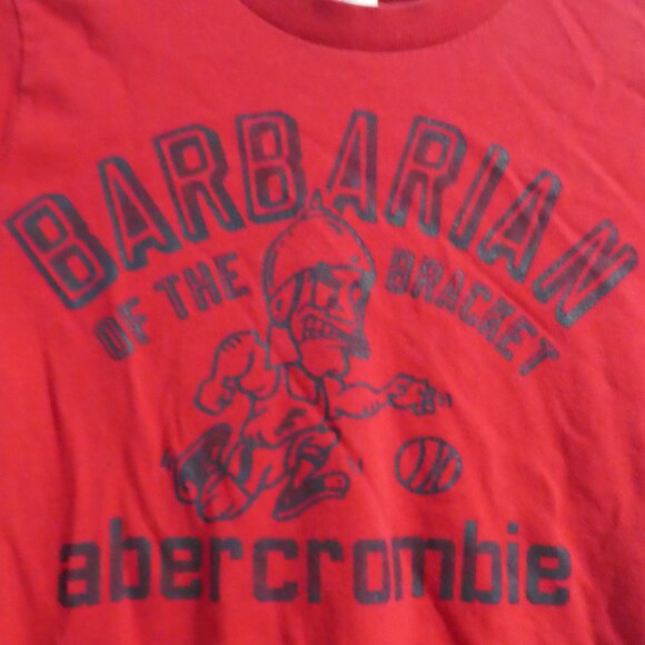 ABERCROMBIE KIDS MUSCLE | xl, kids | Red Short Sleeve Graphic Tee / T-Shirt - Picture 1 of 14